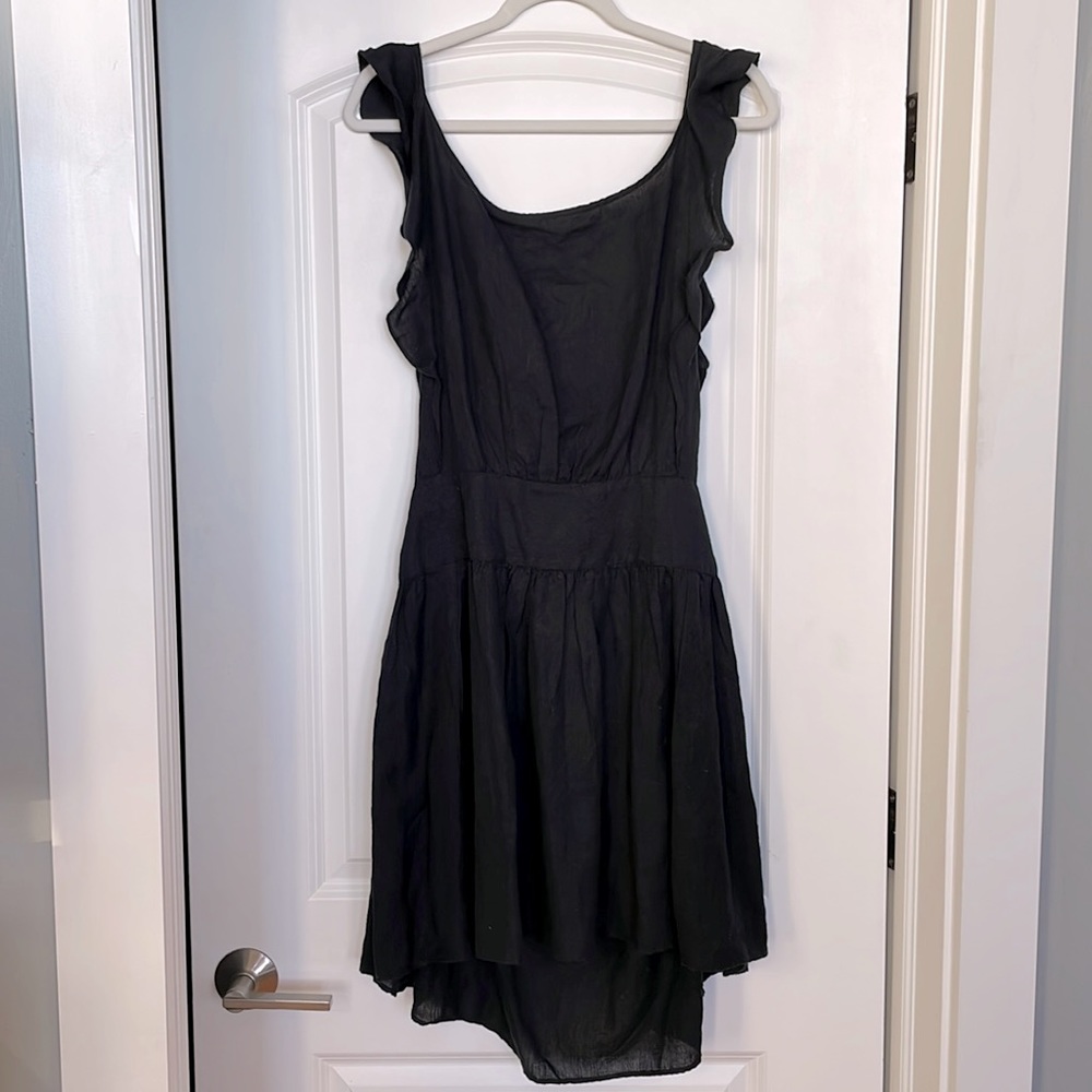 Free People navy linen dress